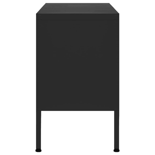 Móvel de TV - Modulo de TV - Armário de TV aço 105x35x50 cm preto