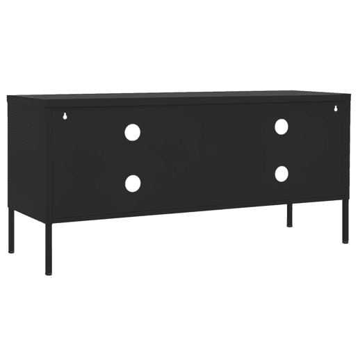 Móvel de TV - Modulo de TV - Armário de TV aço 105x35x50 cm preto