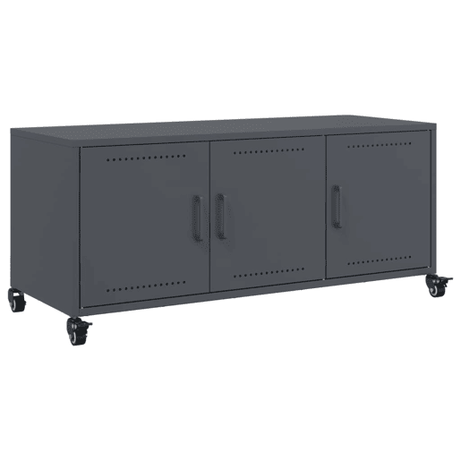 Móvel de TV - Modulo de TV - Armário de TV 100,5x39x43,5 cm aço antracite