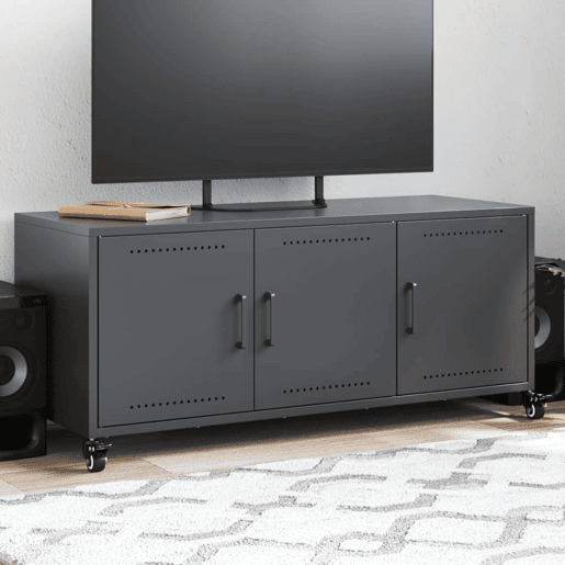 Móvel de TV - Modulo de TV - Armário de TV 100,5x39x43,5 cm aço antracite