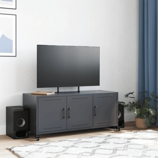 Móvel de TV - Modulo de TV - Armário de TV 100,5x39x43,5 cm aço antracite