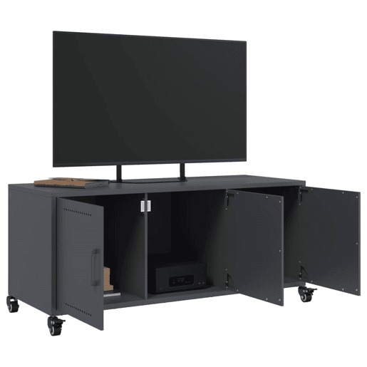 Móvel de TV - Modulo de TV - Armário de TV 100,5x39x43,5 cm aço antracite