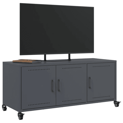 Móvel de TV - Modulo de TV - Armário de TV 100,5x39x43,5 cm aço antracite