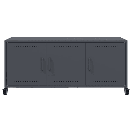 Móvel de TV - Modulo de TV - Armário de TV 100,5x39x43,5 cm aço antracite