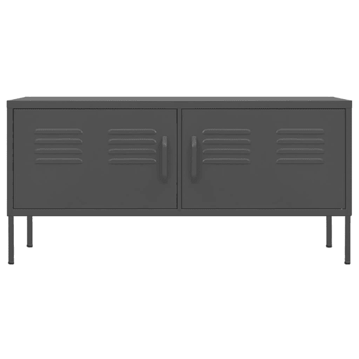 Móvel de TV - Modulo de TV - Armário de TV aço 105x35x50 cm antracite