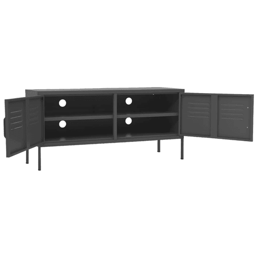 Móvel de TV - Modulo de TV - Armário de TV aço 105x35x50 cm antracite