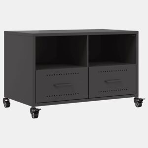 Móvel de TV - Modulo de TV - Armário de TV 68x39x43,5 cm aço preto
