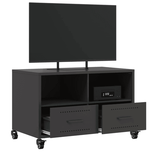 Móvel de TV - Modulo de TV - Armário de TV 68x39x43,5 cm aço preto