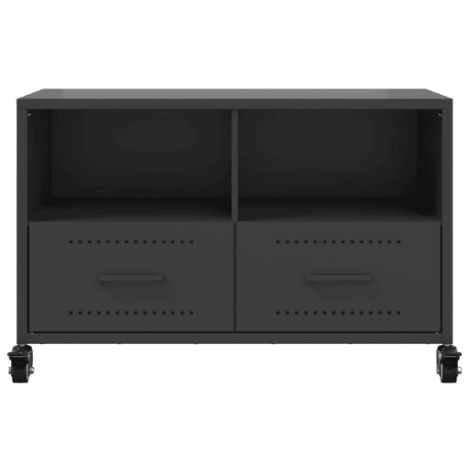 Móvel de TV - Modulo de TV - Armário de TV 68x39x43,5 cm aço preto