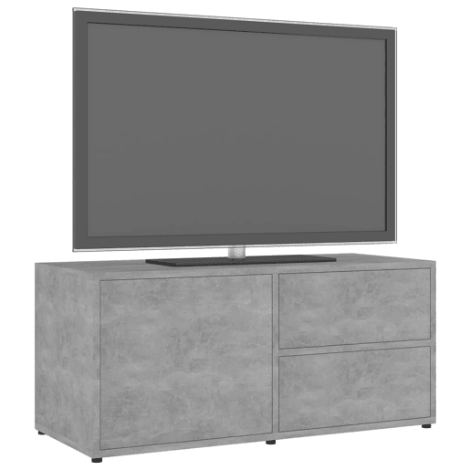 Móvel de TV - Modulo de TV - Armário de TV 80x34x36 cm derivados de madeira cinzento cimento