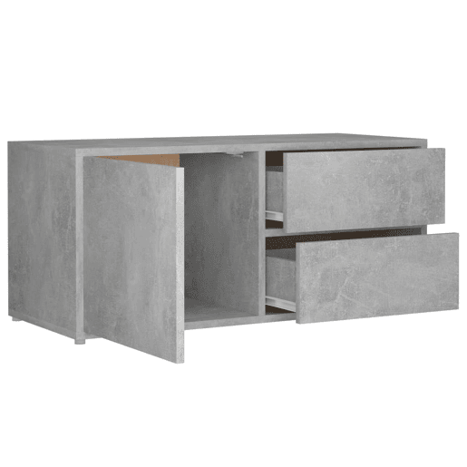 Móvel de TV - Modulo de TV - Armário de TV 80x34x36 cm derivados de madeira cinzento cimento