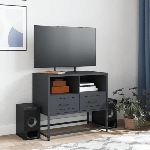 Móvel de TV - Modulo de TV - Armário de TV 68x39x60,5 cm aço antracite
