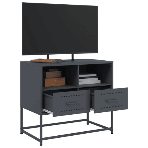 Móvel de TV - Modulo de TV - Armário de TV 68x39x60,5 cm aço antracite