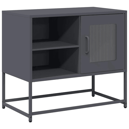 Móvel de TV - Modulo de TV - Armário de TV 68x39x60,5 cm aço antracite