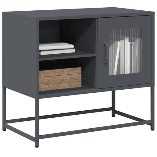 Móvel de TV - Modulo de TV - Armário de TV 68x39x60,5 cm aço antracite