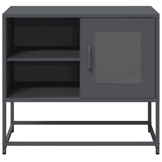 Móvel de TV - Modulo de TV - Armário de TV 68x39x60,5 cm aço antracite