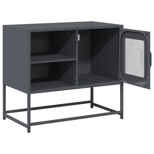 Móvel de TV - Modulo de TV - Armário de TV 68x39x60,5 cm aço antracite