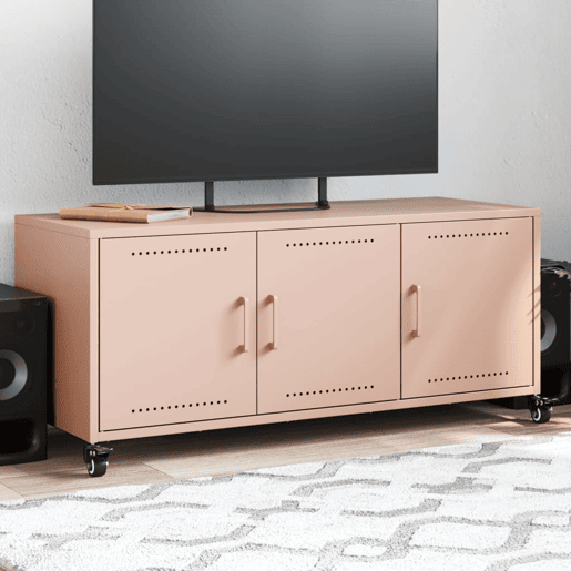 Móvel de TV - Modulo de TV - Armário de TV 100,5x39x43,5 cm aço rosa