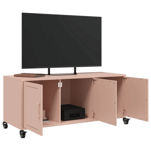 Móvel de TV - Modulo de TV - Armário de TV 100,5x39x43,5 cm aço rosa