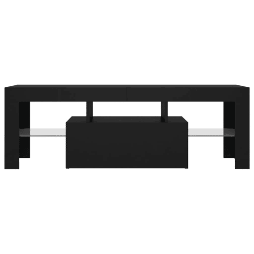 Móvel de TV - Modulo de TV - Armário de TV com luzes LED 120x35x40 cm preto