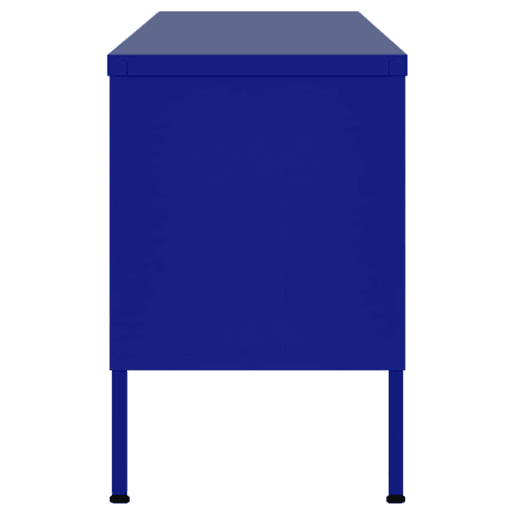 Móvel de TV - Modulo de TV - Armário de TV aço 105x35x50 cm azul-marinho