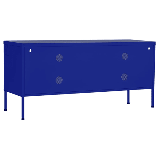 Móvel de TV - Modulo de TV - Armário de TV aço 105x35x50 cm azul-marinho