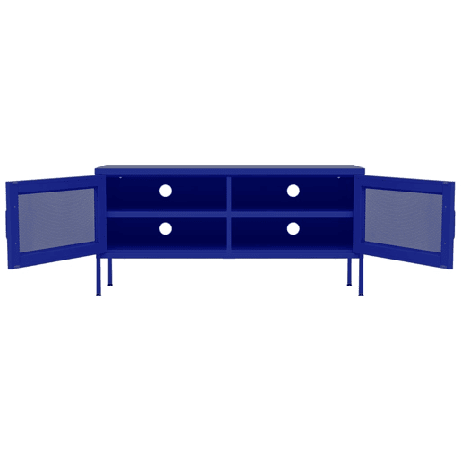 Móvel de TV - Modulo de TV - Armário de TV aço 105x35x50 cm azul-marinho