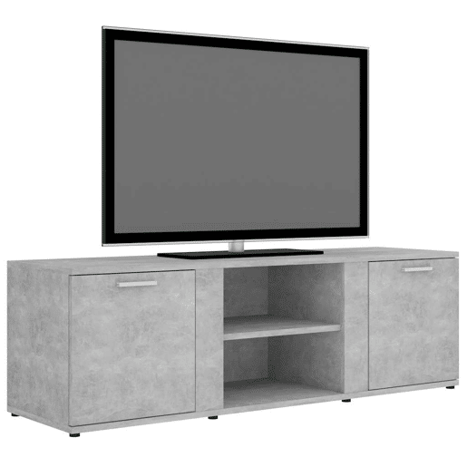 Móvel de TV - Modulo de TV - Armário de TV 120x34x37 cm derivados de madeira cinzento cimento