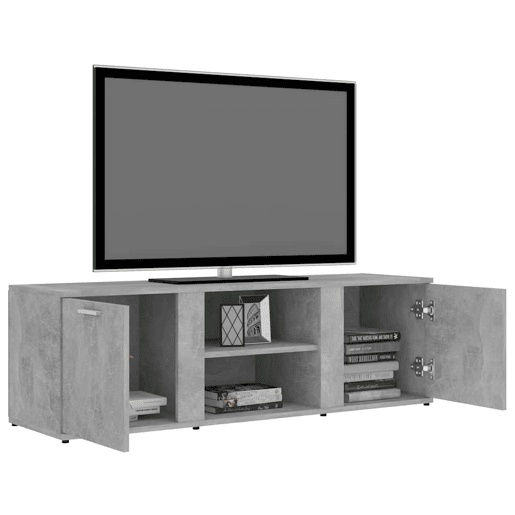Móvel de TV - Modulo de TV - Armário de TV 120x34x37 cm derivados de madeira cinzento cimento