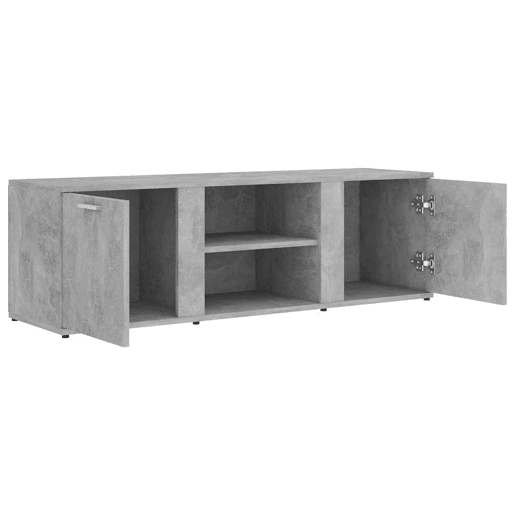Móvel de TV - Modulo de TV - Armário de TV 120x34x37 cm derivados de madeira cinzento cimento