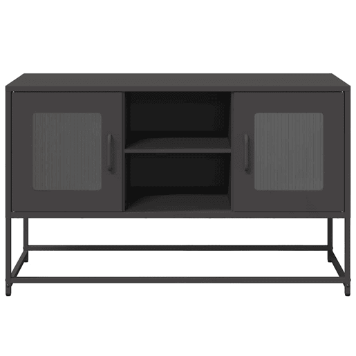 Móvel de TV - Modulo de TV - Armário de TV 100,5x39x60,5 cm aço preto