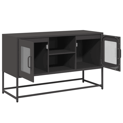 Móvel de TV - Modulo de TV - Armário de TV 100,5x39x60,5 cm aço preto