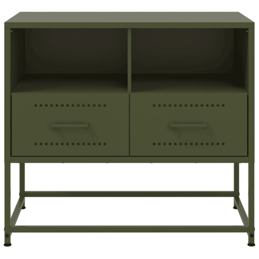 Móvel de TV - Modulo de TV - Armário de TV 68x39x60,5 cm aço verde azeitona