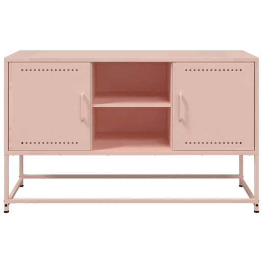 Móvel de TV - Modulo de TV - Armário de TV 100,5x39x60,5 cm aço rosa