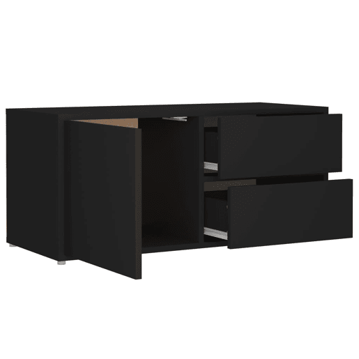 Móvel de TV - Modulo de TV - Armário de TV 80x34x36 cm derivados de madeira preto