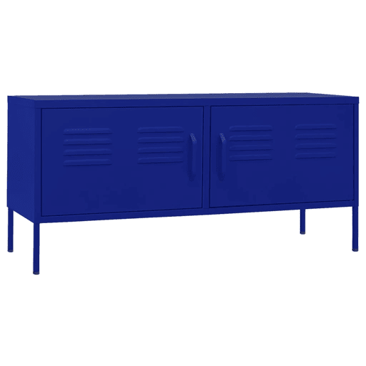 Móvel de TV - Modulo de TV - Armário de TV aço 105x35x50 cm azul-marinho