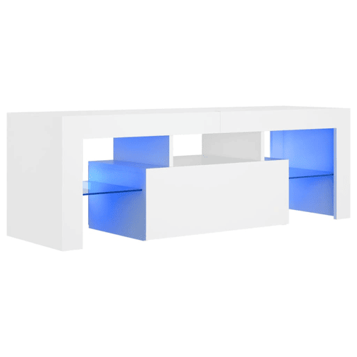 Móvel de TV - Modulo de TV - Armário de TV com luzes LED 120x35x40 cm branco