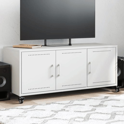 Móvel de TV - Modulo de TV - Armário de TV 100,5x39x43,5 cm aço branco