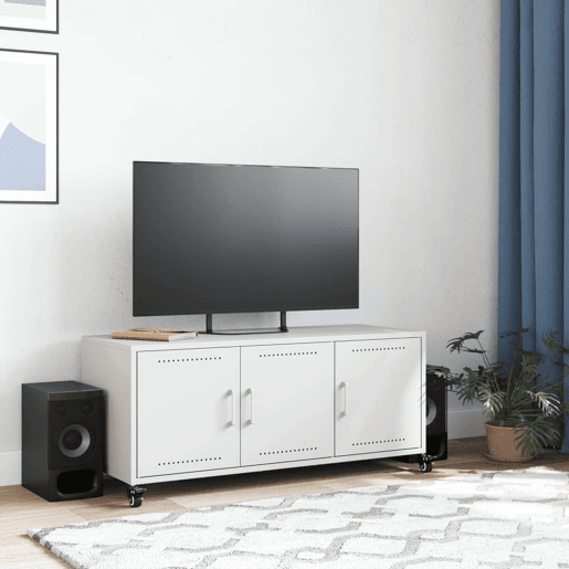 Móvel de TV - Modulo de TV - Armário de TV 100,5x39x43,5 cm aço branco