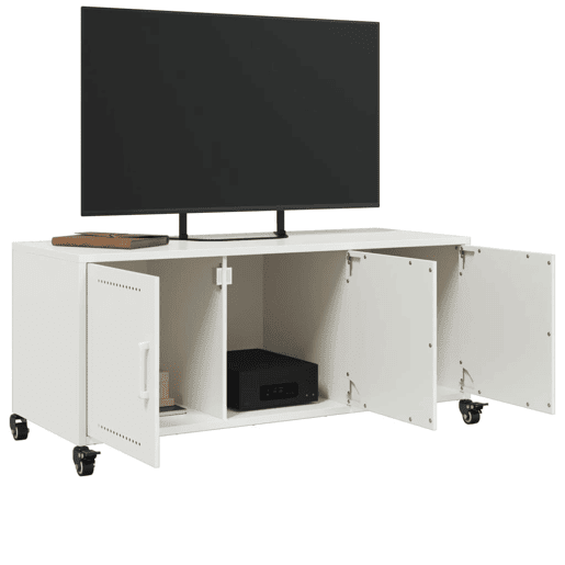 Móvel de TV - Modulo de TV - Armário de TV 100,5x39x43,5 cm aço branco