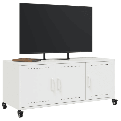 Móvel de TV - Modulo de TV - Armário de TV 100,5x39x43,5 cm aço branco