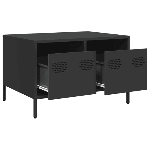 Móvel de TV - Modulo de TV - Armário de TV 68x50x43,5 cm aço laminado a frio preto