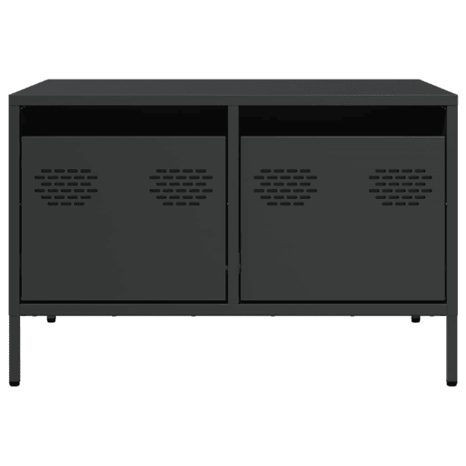 Móvel de TV - Modulo de TV - Armário de TV 68x50x43,5 cm aço laminado a frio preto