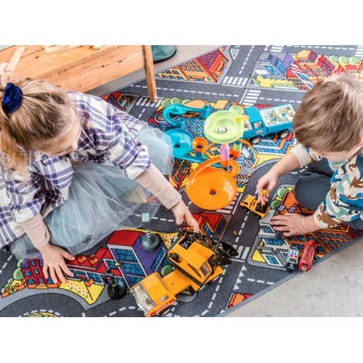Tapete infantil AMBIHOME URBAN LIFE - antiderrapante, 95x133cm