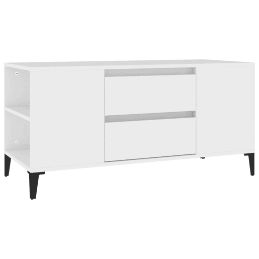 Móvel para TV - Móvel de TV - Armário de TV 102x44,5x50 cm derivados de madeira branco