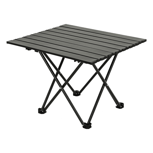 Mesa dobrável Well Home em metal preto 56x40x46cm
