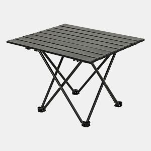 Mesa dobrável Well Home em metal preto 56x40x46cm