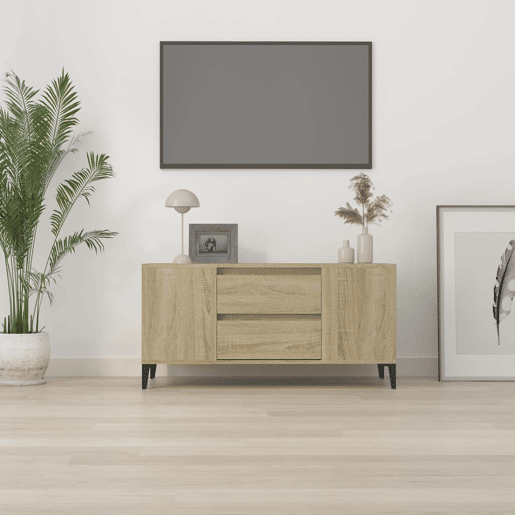 Móvel p TV, Armário de TV 102x44,5x50 cm derivados de madeira carvalho sonoma
