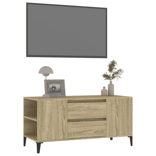 Móvel p TV, Armário de TV 102x44,5x50 cm derivados de madeira carvalho sonoma
