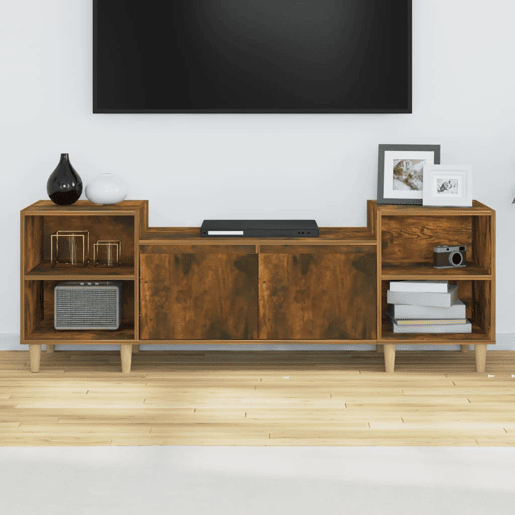 Móvel de TV - Modulo de TV - Armário de TV 160x35x55 cm derivados de madeira carvalho fumado